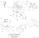 Tractor - Engine Diagram and Parts List for HD13538 96016000100 Weed Eater Lawn Tractor